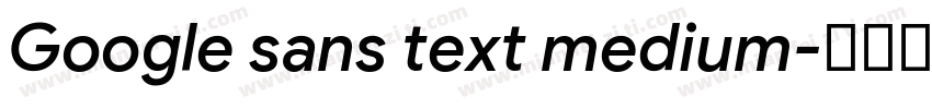 Google sans text medium字体转换